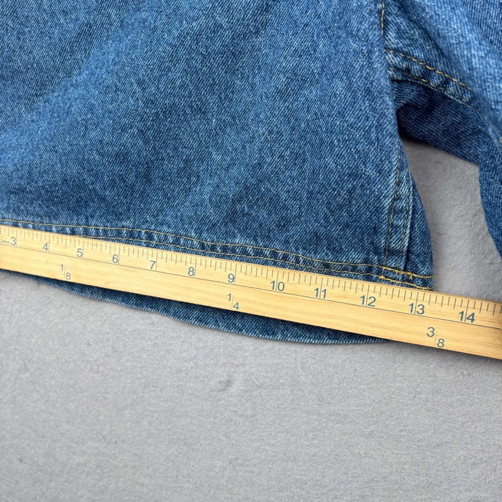 Riders Jorts Denim Shorts Womens 14 High Rise Mom Made in USA Vintage - Picture 6 of 12